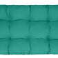 Tufted Bench Cushion with Ties, 44" x 18", Solids