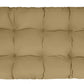 Tufted Bench Cushion with Ties, 51" x 18", Solid Colors