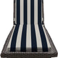 Chaise Lounge Chair Cushion, Foam, Plaids & Stripes, Size 72"x21"x3"