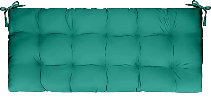 Tufted Bench Cushion with Ties, 36" x 14", Solid Colors
