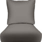 Deep Seating Pillow Back Chair Cushion Set, 26" x 30" x 5" Seat and 25" x 21" Back, Solid Colors