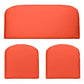 3 Piece Foam Wicker Cushion Set, Solid Colors, Regular
