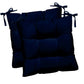 Tufted Dining Chair Cushions Set of 2, 16" x 16", Solids