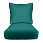 Deep Seating Pillow Back Chair Cushion Set, 26" x 30" x 5" Seat and 25" x 21" Back, Solid Colors