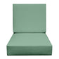 Deep Seating Foam Back Chair Cushion Set, 23" x 24" x 5" Seat and 23" x 19" x 3" Back, Solid Colors