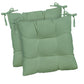 2 pk of Dining Chair Cushions, Tufted, Solid Colors, Size 17"x17"