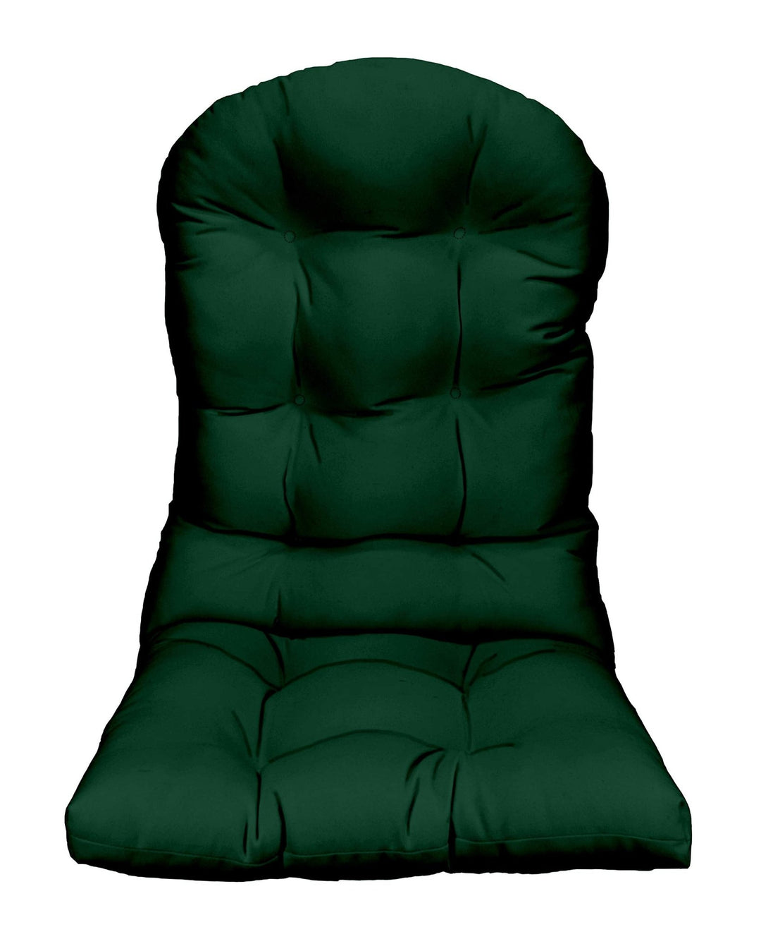 Adirondack Cushion, Tufted, 42.5" H x 21" W, Polyester Hunter Green - RSH Decor