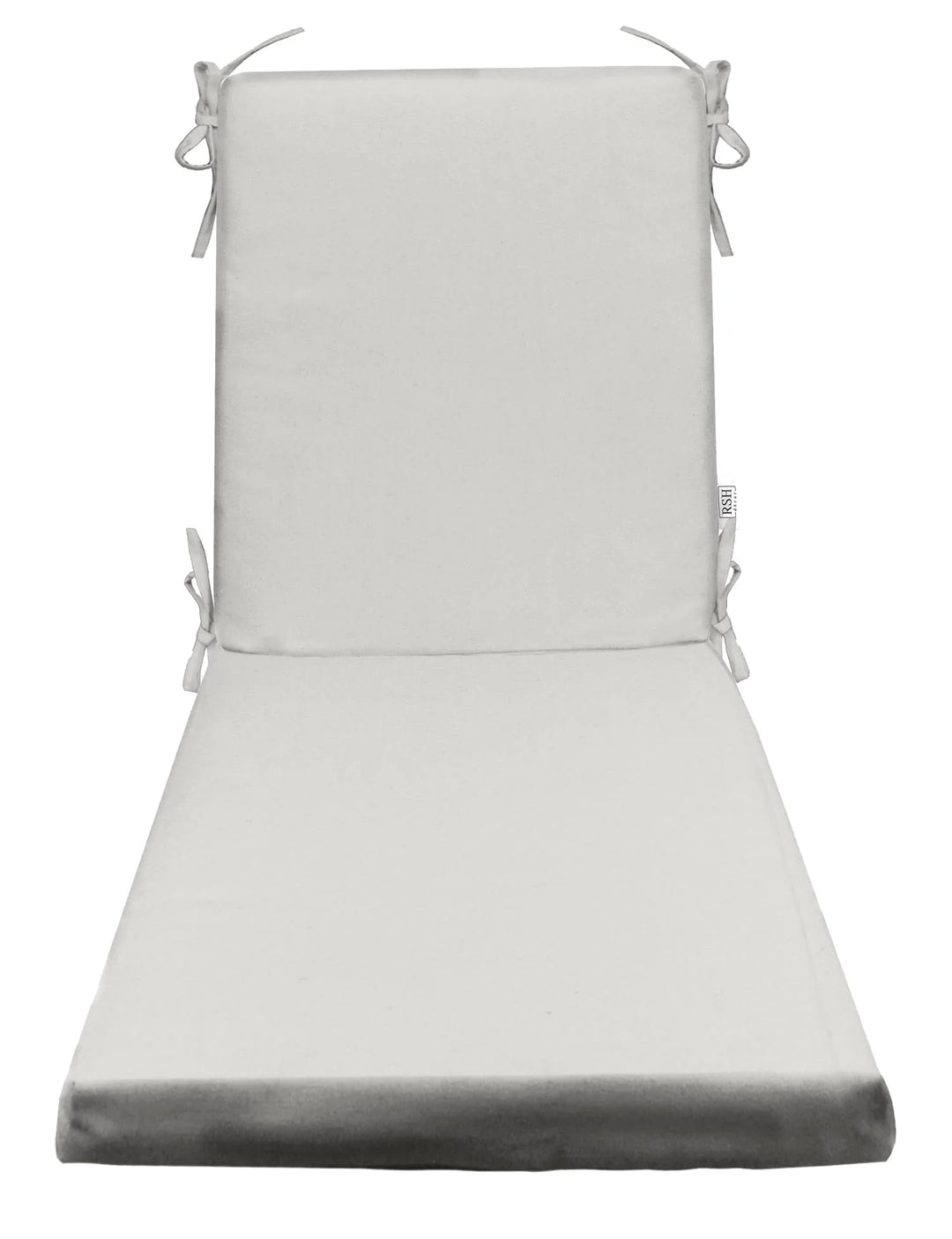 Chaise Lounge Chair Cushion, Tufted, 72" H x 22" W", Sunbrella Solid, Canvas White - RSH Decor