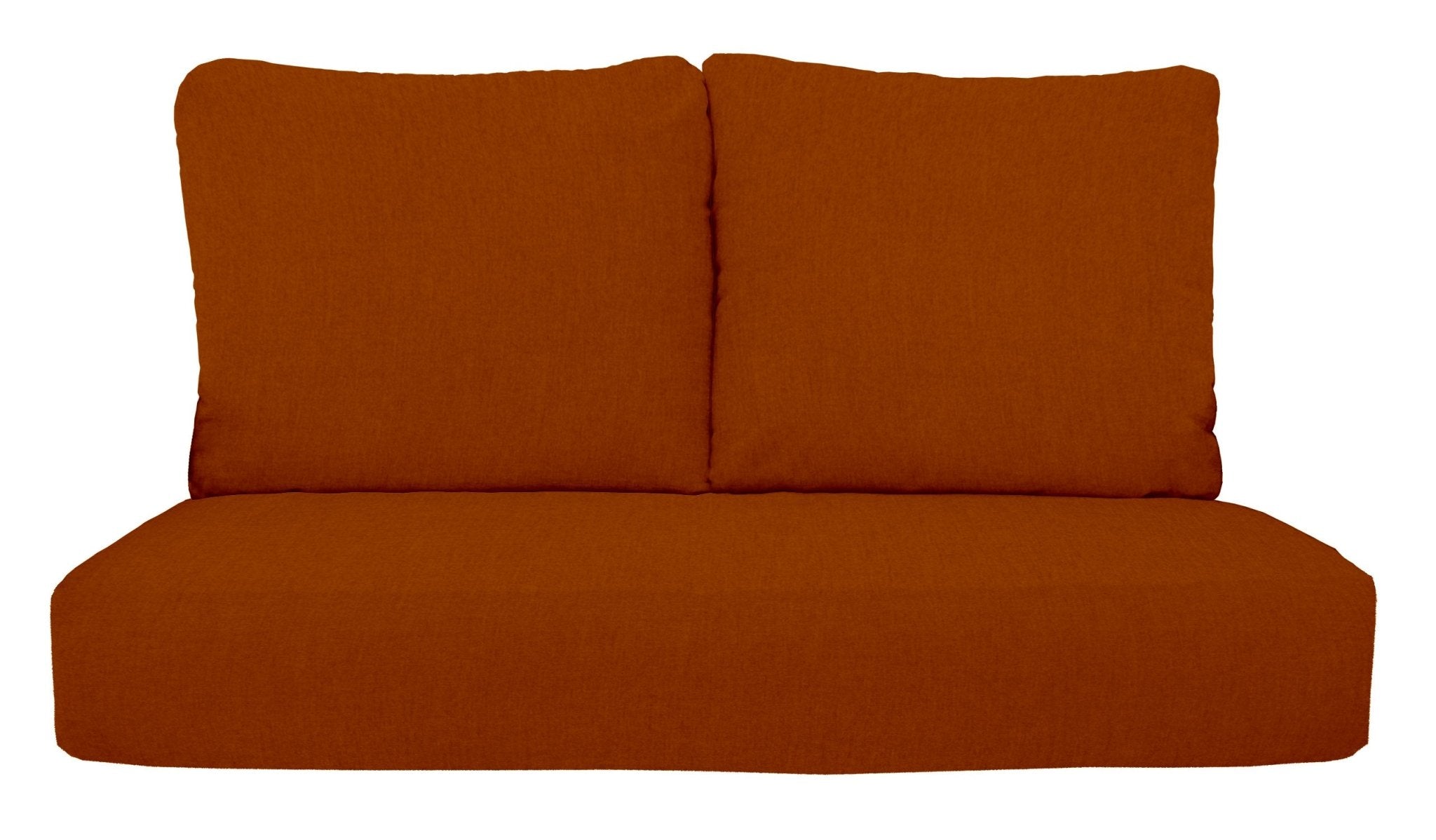 Deep Seating Loveseat Cushion Set Sunbrella Solid Colors Size 46