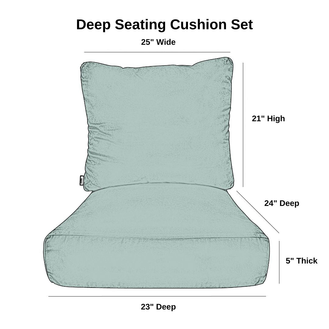 Teal deep seat patio cushions hot sale