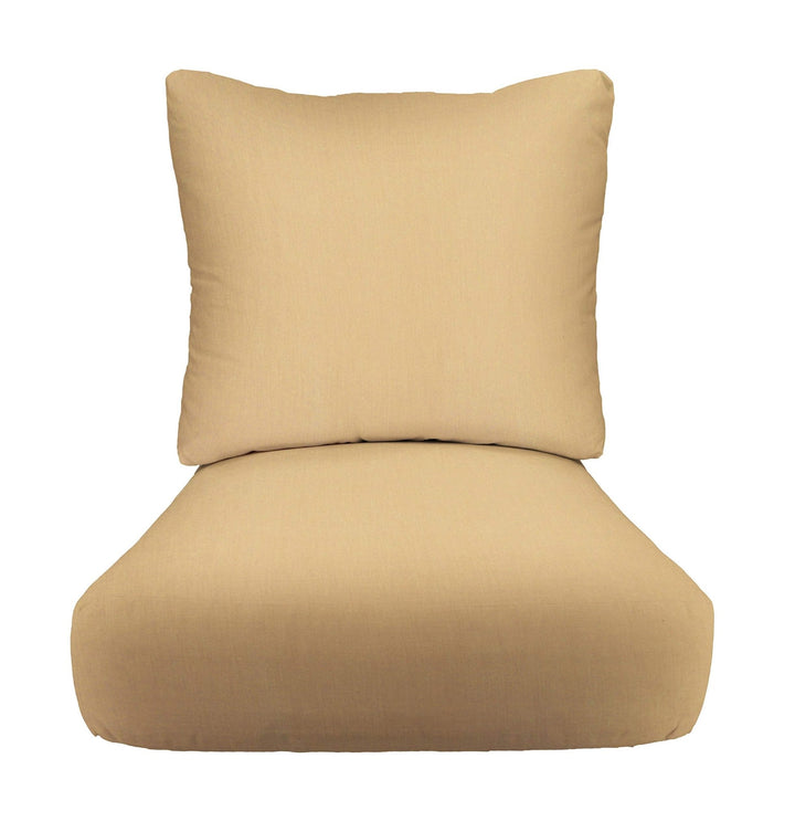 Deep Seating Pillow Back Chair Cushion Set, 24" x 27" x 5" Seat and 25" x 21" Back, Sunbrella Solids - RSH Decor