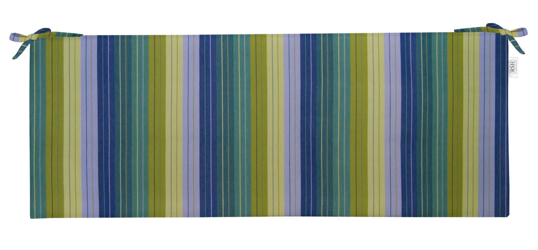 Foam Bench Cushion with Ties, 36" x 14" x 2", Sunbrella Patterns - RSH Decor
