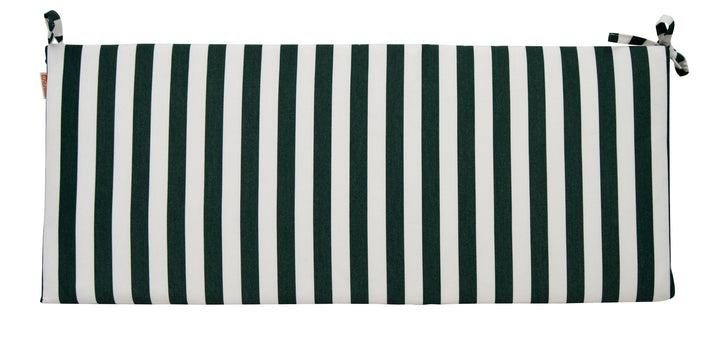 Foam Bench Cushion with Ties, 38" x 18" x 2", Sunbrella Patterns - RSH Decor