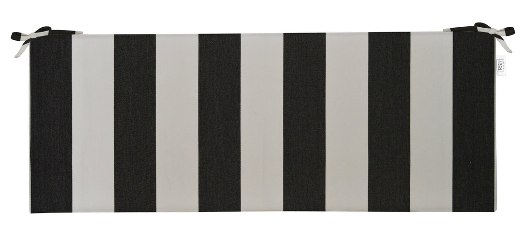 Foam Bench Cushion with Ties, 44" x 18" x 3", Sunbrella Patterns - RSH Decor