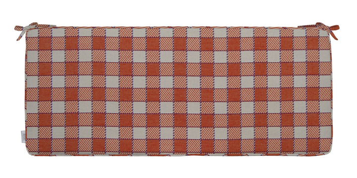 Foam Bench Cushion with Ties, 44" x 18" x 3", Sunbrella Patterns - RSH Decor