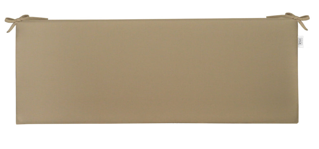 Foam Bench Cushion with Ties, 72" x 18" x 3", Sunbrella Solids - RSH Decor