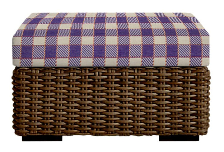 Foam Ottoman Replacement Cushion Only, 23" x 20" x 4", Sunbrella Patterns - RSH Decor