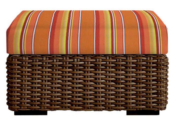 Foam Ottoman Replacement Cushion Only, 24" x 20" x 4", Sunbrella Patterns - RSH Decor