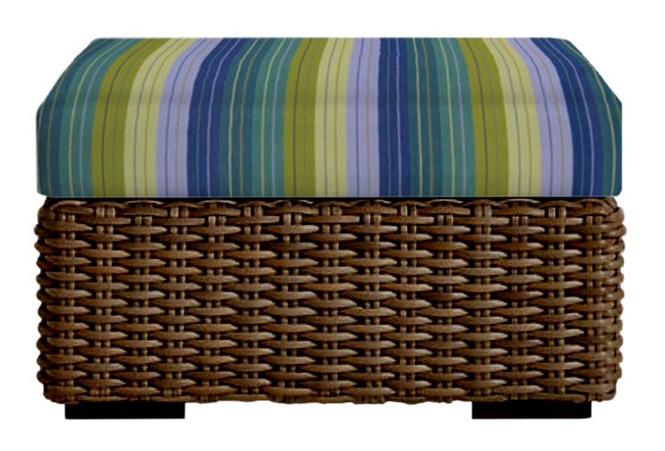 Foam Ottoman Replacement Cushion Only, 24" x 24" x 4", Sunbrella Patterns - RSH Decor