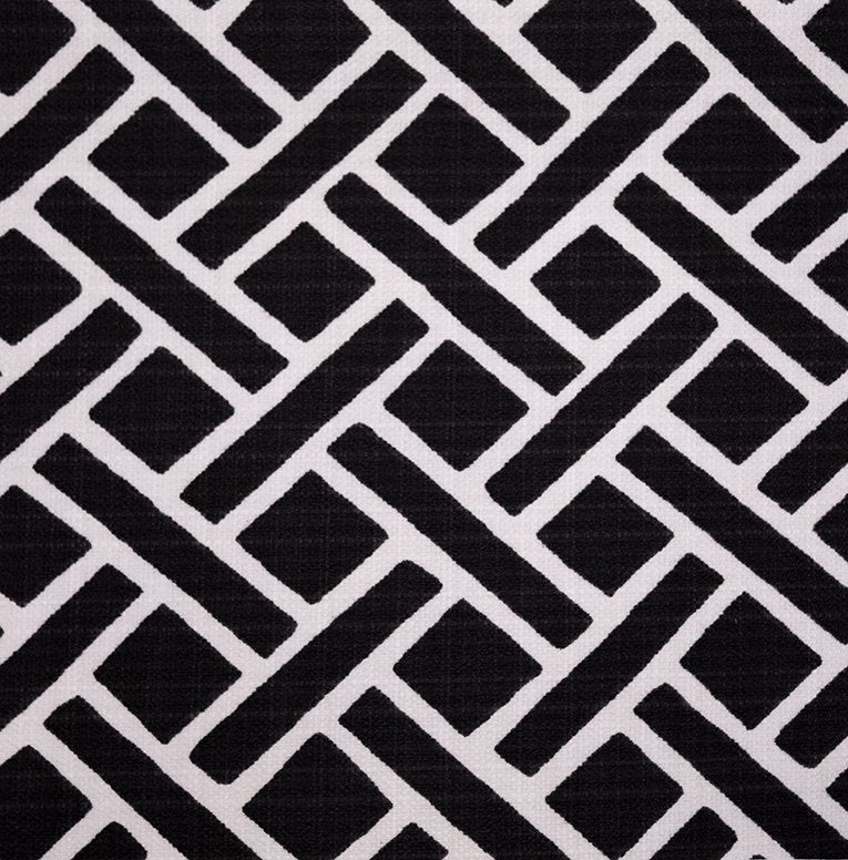 Set of 2 Lumbar Throw Pillows | Matte Black Geometric - RSH Decor