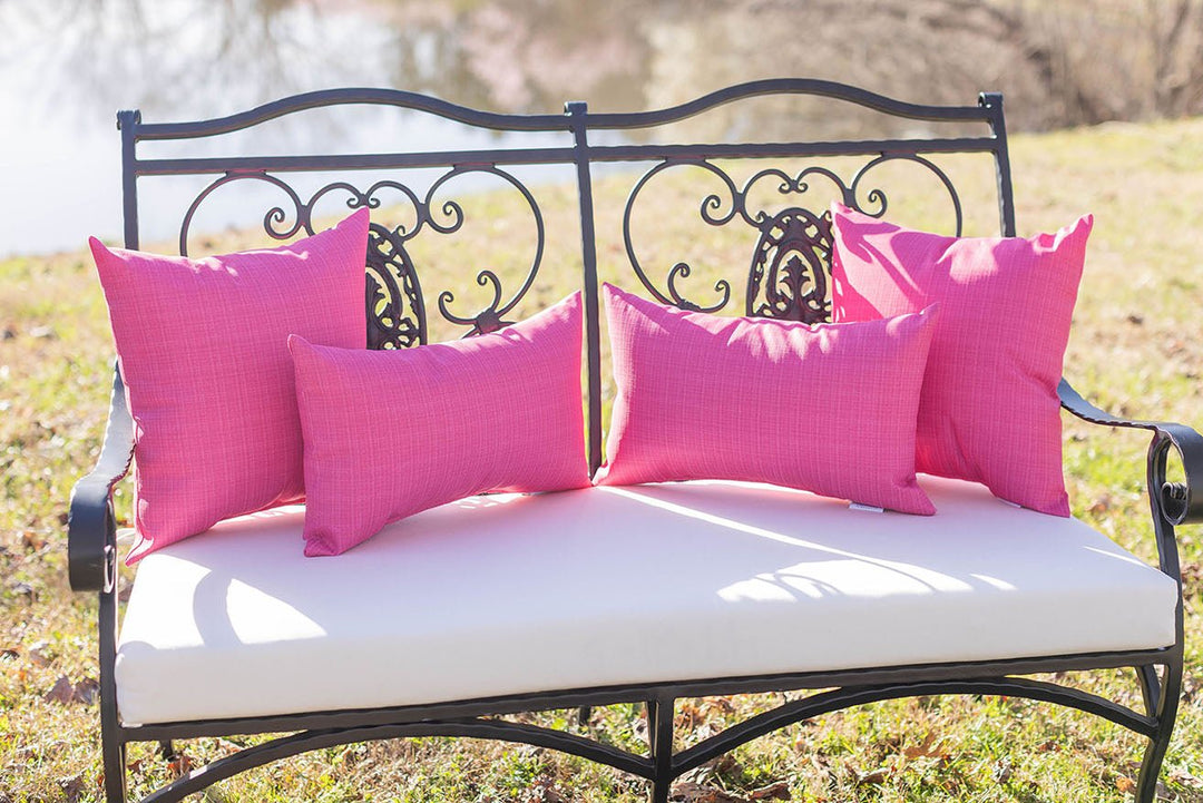 Set of 2 Lumbar Throw Pillows | Pink Serenity Solid - RSH Decor