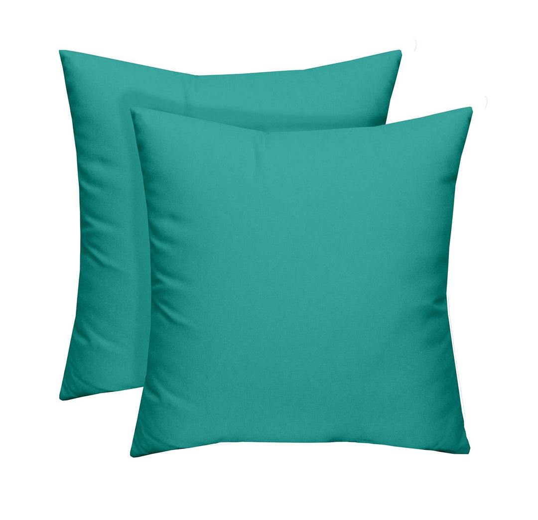 Set of 2 Pillows, 17" W x 17" H, Polyester Cancun Blue - RSH Decor