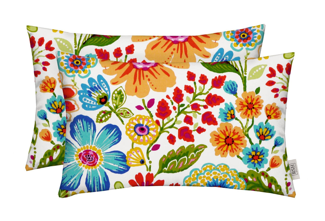 Set of 2 Pillows, 20" H x 12" W Lumbar, Gregoire Fresco - RSH Decor