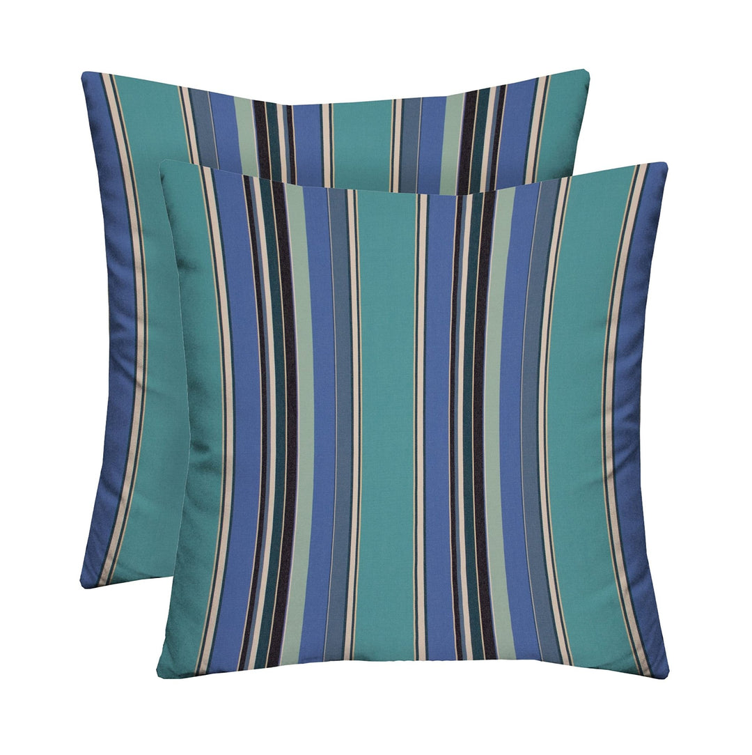 Set of 2 Pillows, Sunbrella Patterns, 17" W x 17" H - RSH Decor