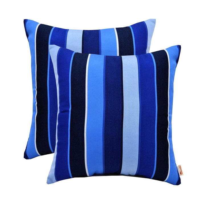 Set of 2 Pillows, Sunbrella Patterns, 20" W x 20" H - RSH Decor