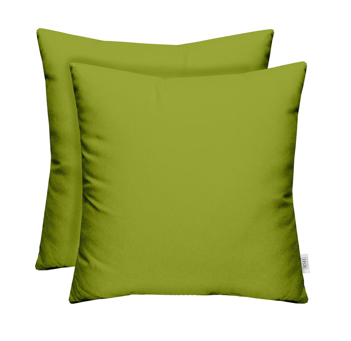 Set of 2 Pillows, Sunbrella Solids, 17" W x 17" H - RSH Decor