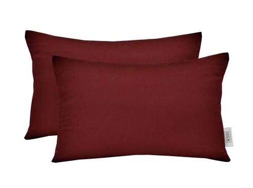 Set of 2 Pillows, Sunbrella Solids, 20" W x 12" H, Lumbar, Essential Russet - RSH Decor