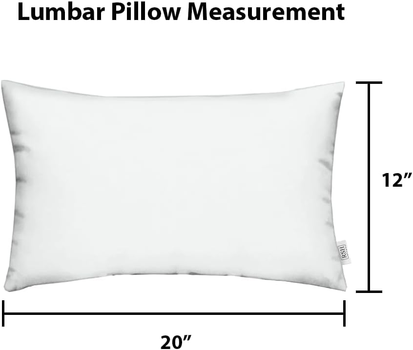 Set of 2 Pillows, Sunbrella Solids, 20" W x 12" H, Lumbar, Sunbrella Essential Russet - RSH Decor