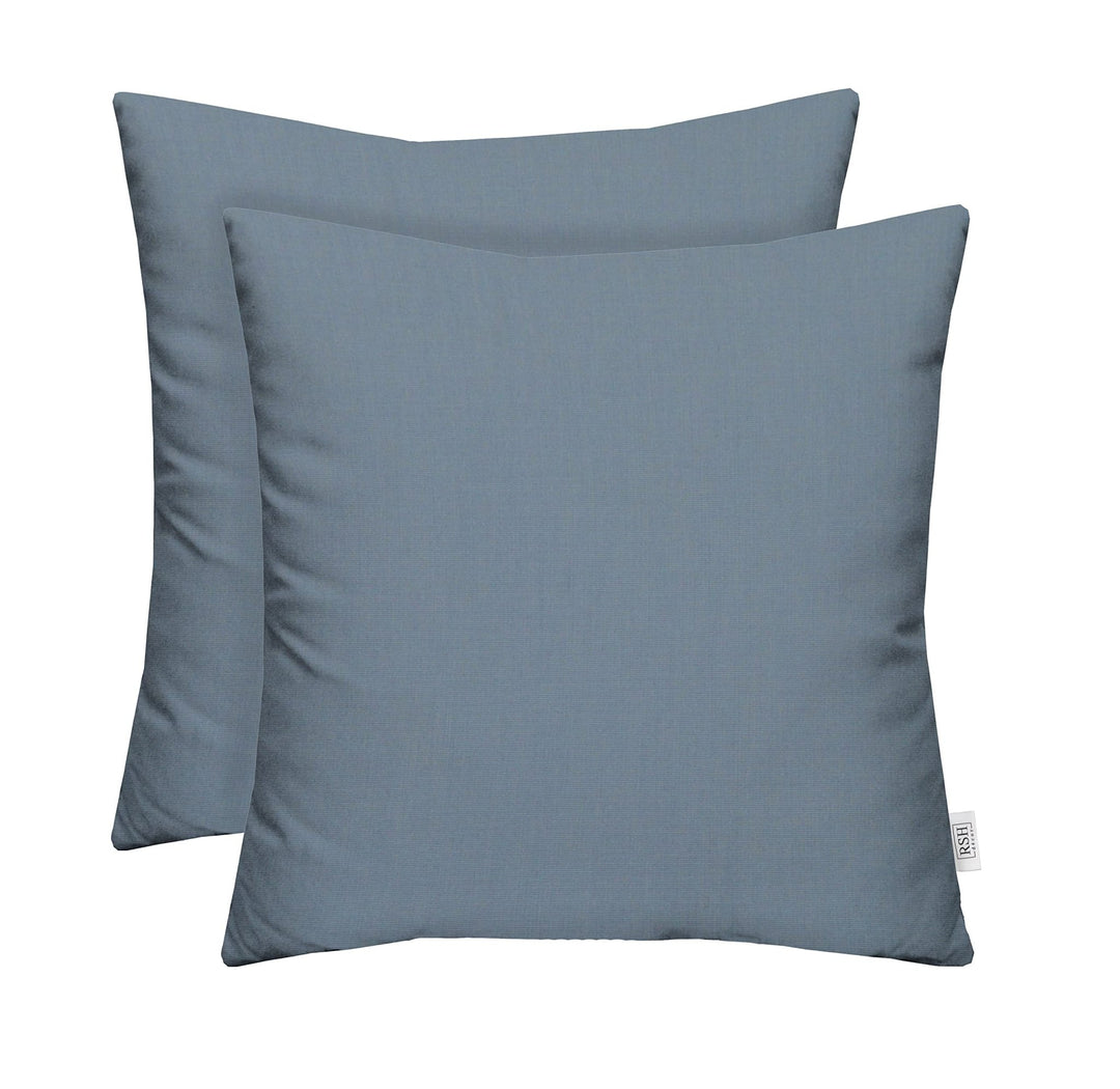 Set of 2 Pillows, Sunbrella Solids, 20" W x 20" H - RSH Decor