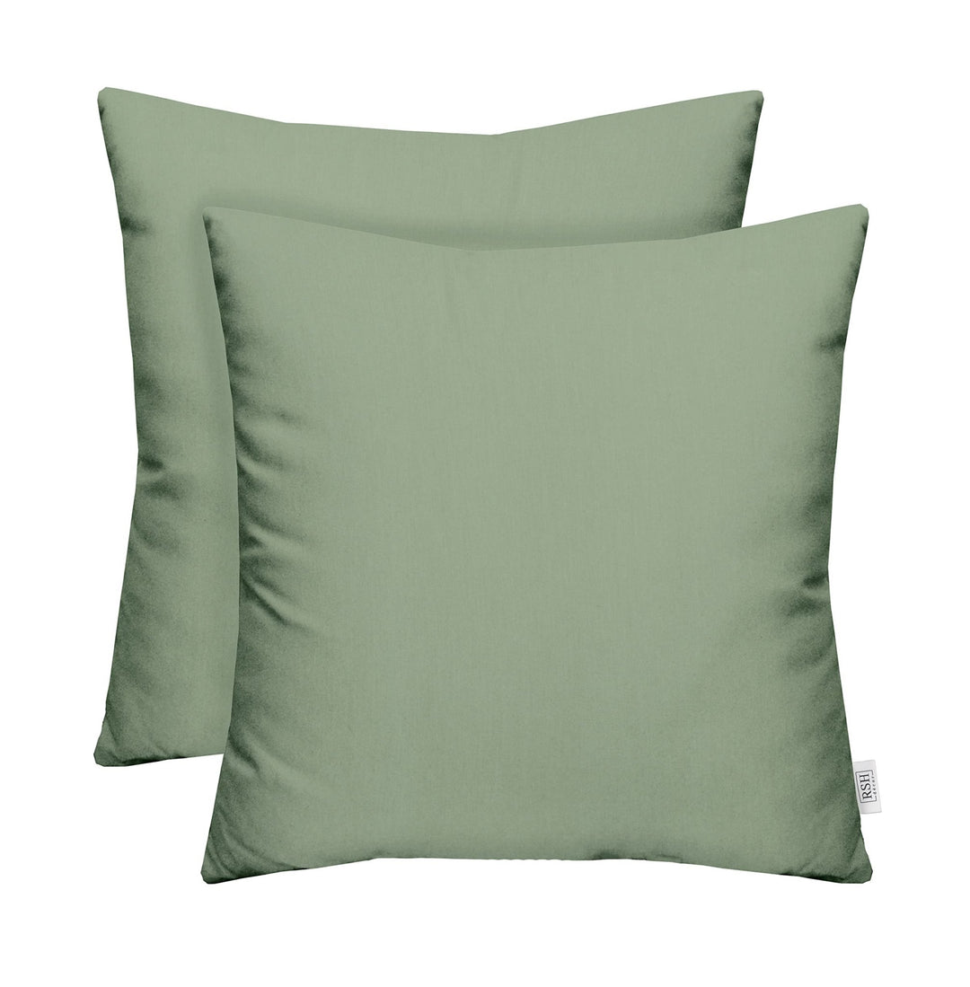 Set of 2 Pillows, Sunbrella Solids, 24" W x 24" H - RSH Decor