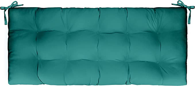 Tufted Bench Cushion with Ties, 72" x 18", Tempotest Solids - RSH Decor