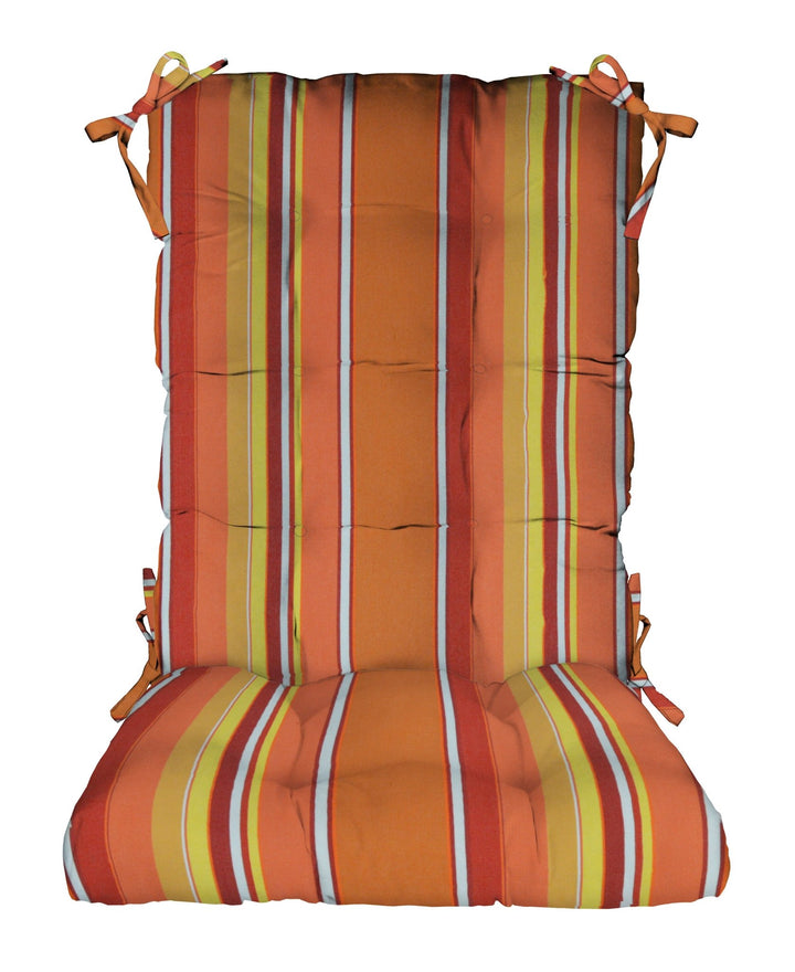 Tufted Rocker Rocking Chair Cushions, Standard, Sunbrella Patterns - RSH Decor