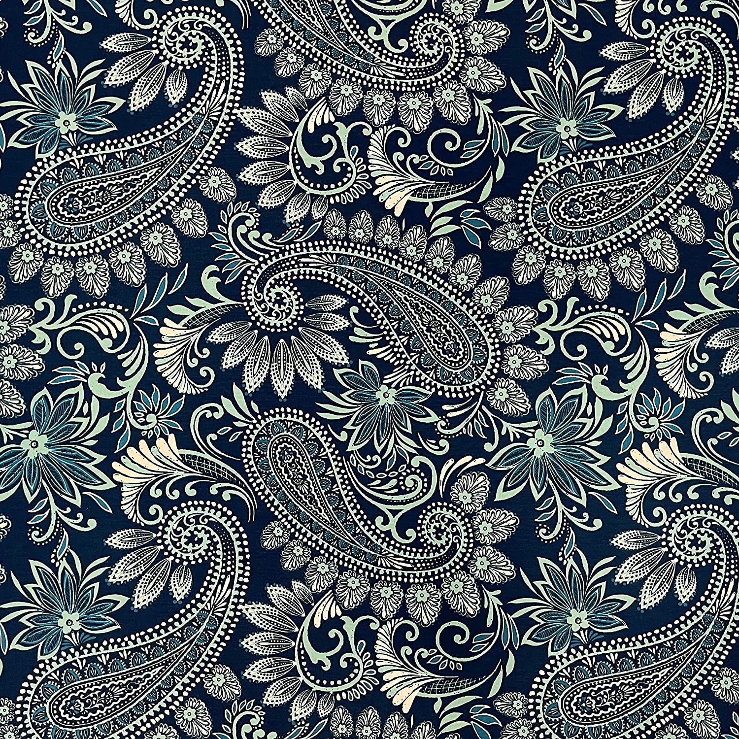 Eastman Capri Blue Paisley